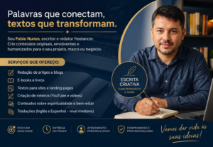 Eu vou escrever textos para blogs, sites e redes sociais
