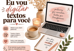 Eu vou digitar textos para você