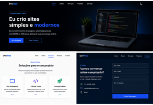 Eu vou Criar uma página/site simples em HTML e CSS para você