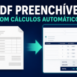 Eu vou criar um PDF preenchível com cálculos automáticos.