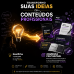Eu vou Transformar suas ideias em conteúdos profissionais