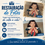 Eu vou restaurar e melhorar suas fotos antigas.