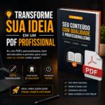 Eu vou criar seu produto pdf para vender como quiser