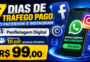 Eu vou fazer 7 dias de tráfego pago Face/Insta