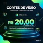 Eu vou Criar Cortes Profissionais para Seus Vídeos