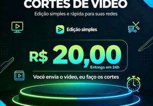 Eu vou Criar Cortes Profissionais para Seus Vídeos