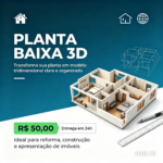 Eu vou Criar sua Planta Baixa em 3D