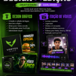 Eu vou criar designs e editar vídeos