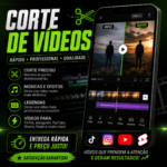 Eu vou Cortar e editar vídeos de forma rápida e profissional