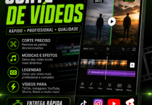 Eu vou Cortar e editar vídeos de forma rápida e profissional