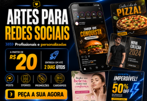 Eu vou criar artes profissionais para suas redes sociais