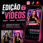 Eu vou editar seu vídeo para Reels, TikTok e Instagram
