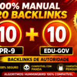 Eu vou criar manualmente10 Backlinks Pr 9 + 10 edus-gov
