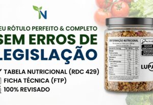 Eu vou Vou criar sua tabela nutricional ANVISA e ficha técni...