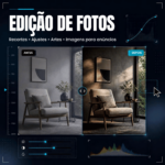 Eu vou editar seus vídeos, fotos e conteúdos