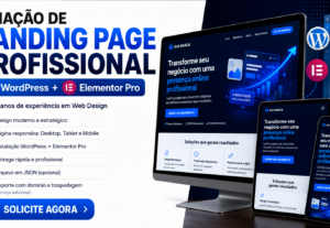 Eu vou criar sua landing page de alta conversão