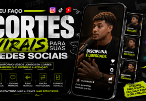Eu vou criar cortes virais dos seus vídeos e podcasts