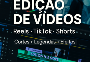 Eu vou Editar os seus videos para reels, tiktok e Shorts