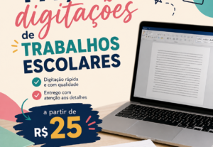 Eu vou fazer seu trabalho de digitação