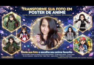 Eu vou criar um super poster de anime com sua foto