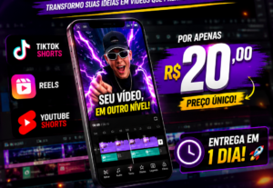 Eu vou editar Seu video curto em até 24h