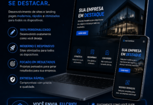 Eu vou criar sites e landing pages profissionais para você