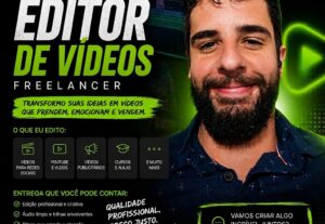 Eu vou editar seu vídeo para youtube e redes sociais