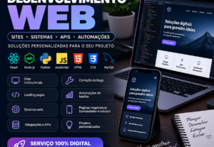 Eu vou desenvolver sites sistemas e soluções em programação