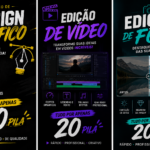 Eu vou fazer edição de vídeo foto e designer gráfico