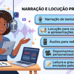 Eu vou narrar textos para seu produto, vídeo ou projeto.