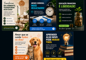 Eu vou 5 artes profissionais para suas redes sociais
