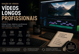 Eu vou editar seu vídeo longo de forma profissional