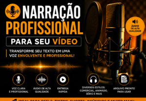 Eu vou Criar uma Narração profissional para seu vídeo