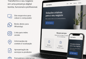 Eu vou criar seu site funcional com domínio em até 1 dia