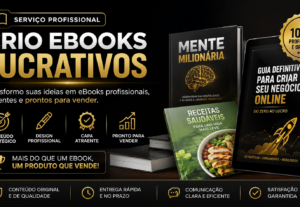 Eu vou criar ebooks profissionais e lucrativos
