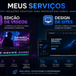 Eu vou fazer site, e edito suas fotos e videos curtos