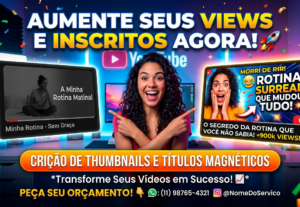 Eu vou Criar Thumbnails virais para YouTube