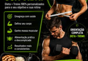 Eu vou Montagem de dieta e treino.