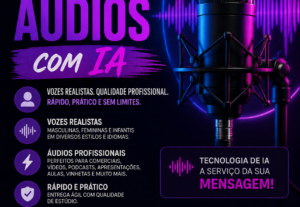 Eu vou CRIAR AUDIOS E VOZ COM IA PRA VOCE
