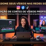 Eu vou Vou criar os melhores corte de videos para voce