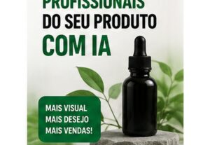 Eu vou Crio imagens profissionais do seu produto com IA