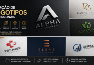 Eu vou criar sua logotipo profissional em apenas 1 dia util