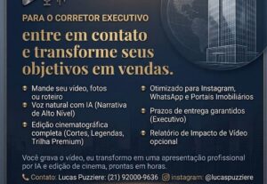 Eu vou editar seus vídeos de imóveis, enquanto...