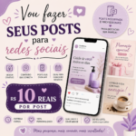 Eu vou 2 posts para suas redes sociais