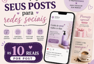 Eu vou 2 posts para suas redes sociais