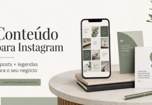 Eu vou Criar 5 posts para seu Instagram com legenda e arte