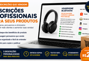 Eu vou Vou criar 5 descrições profissionais para seus produt...