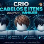 Eu vou Criar cabelo ugc para roblox em até 3 dias
