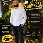 Eu vou gravar recado surpresa personalizado em vídeo