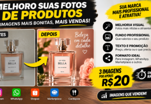 Eu vou Melhorar suas  fotos de produtos